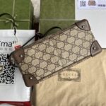 GG shoulder bag with leather details - Image 4