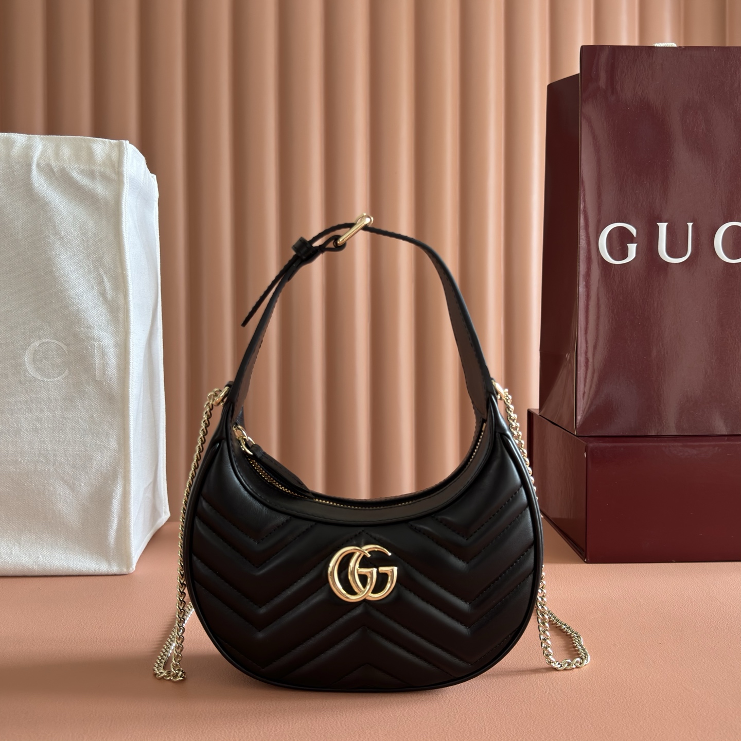 i1774607609391_9861_0_0.jpg GG Marmont small shoulder bag Shine Metal - Image 1